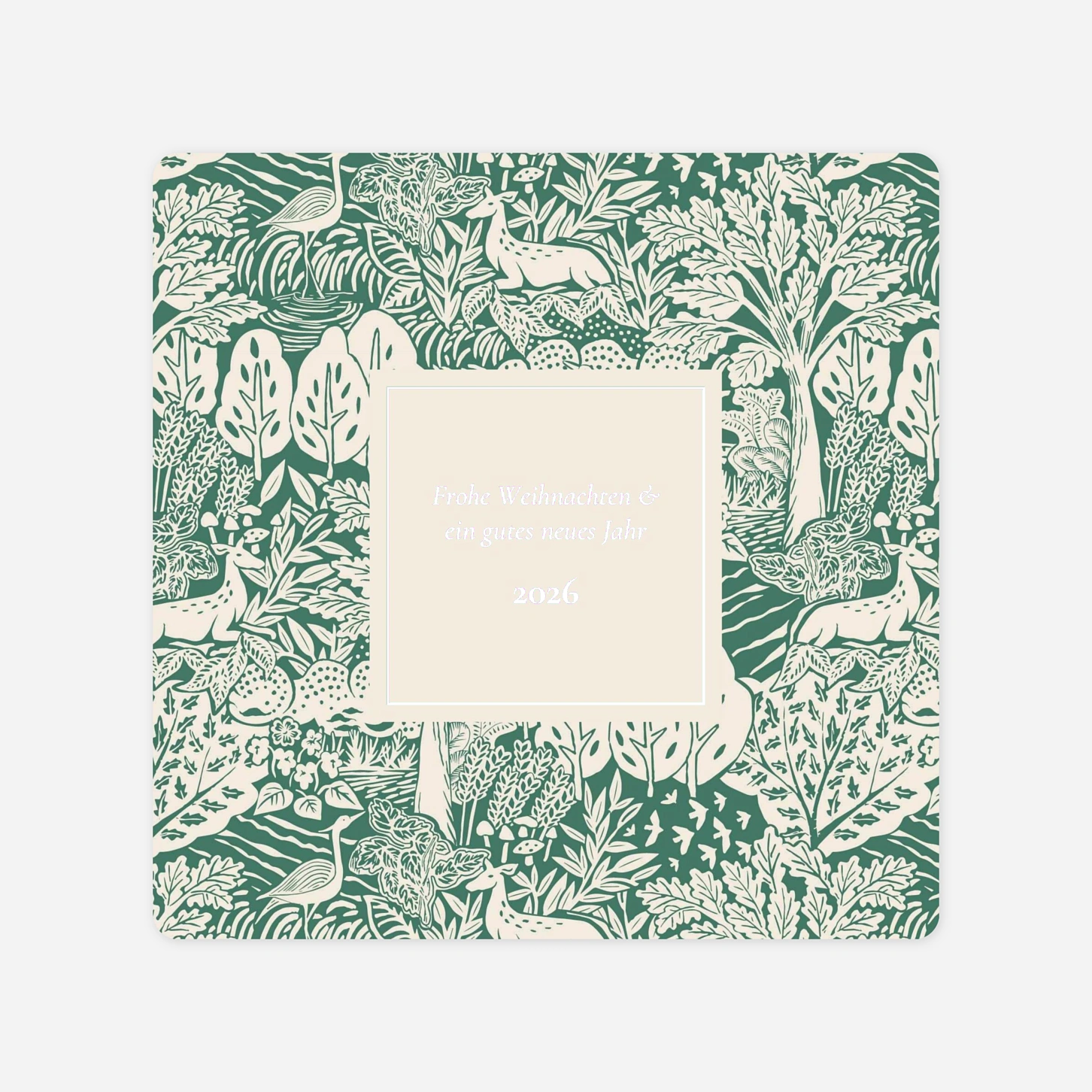 Weihnachtskarte Tierische Weihnacht