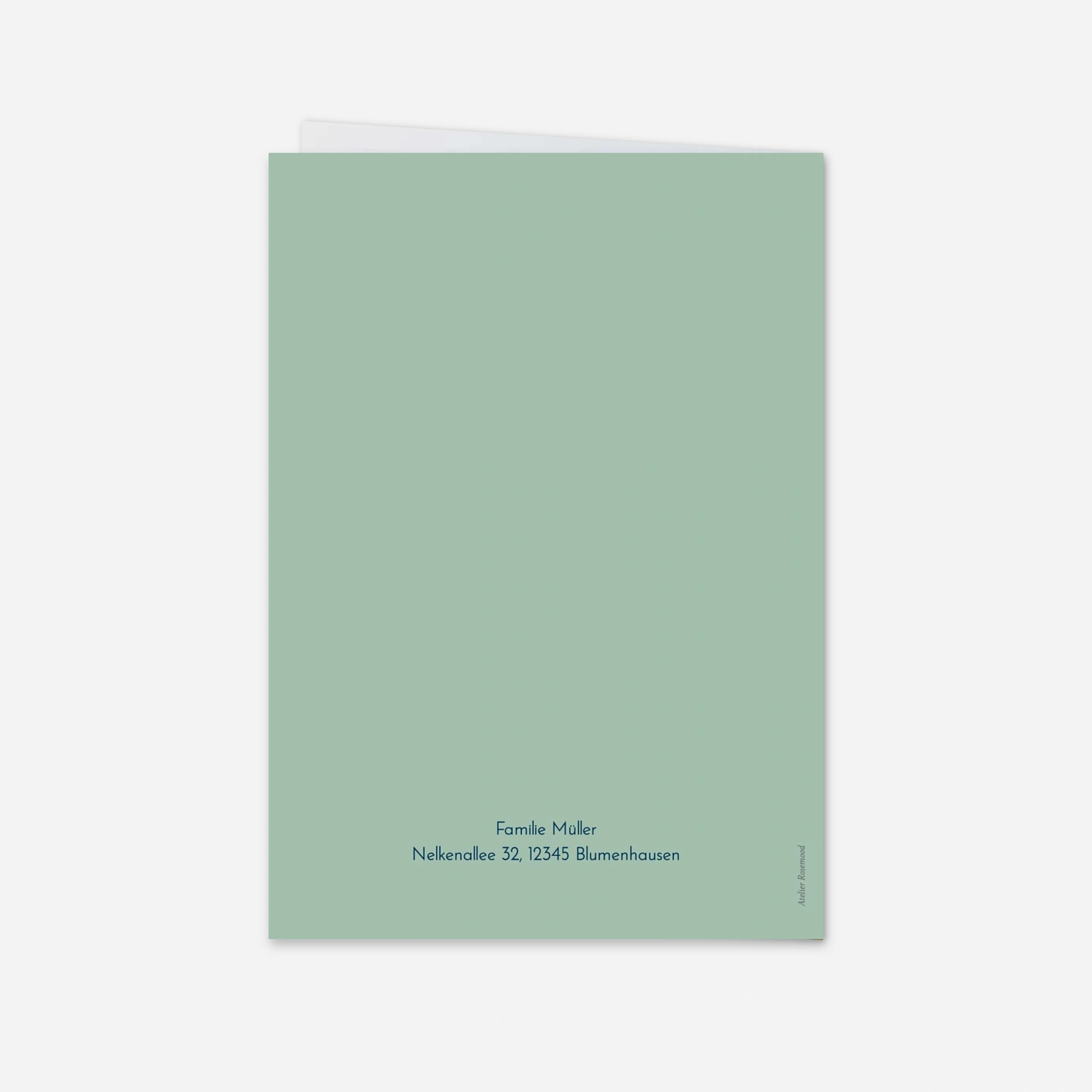 Konfirmationseinladung Typografie