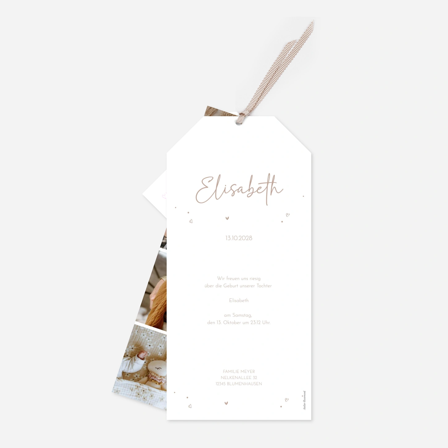 Geburtskarte Unser Kleinstes