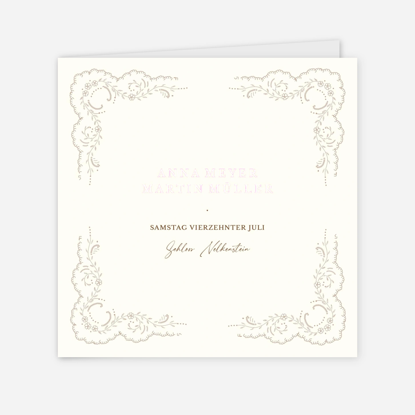 Hochzeitseinladung Verwebt