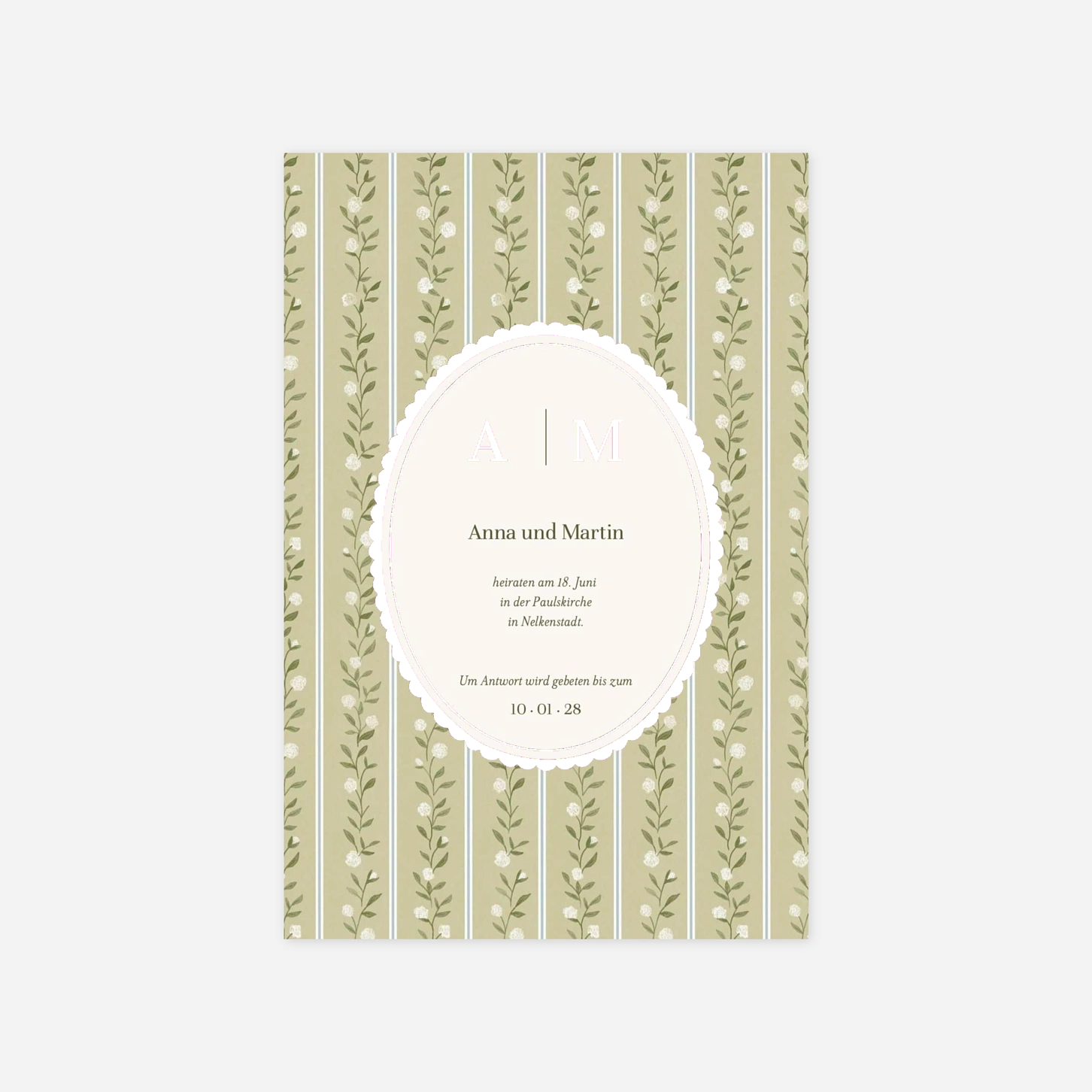 Antwortkarte Hochzeit Vintage Moment