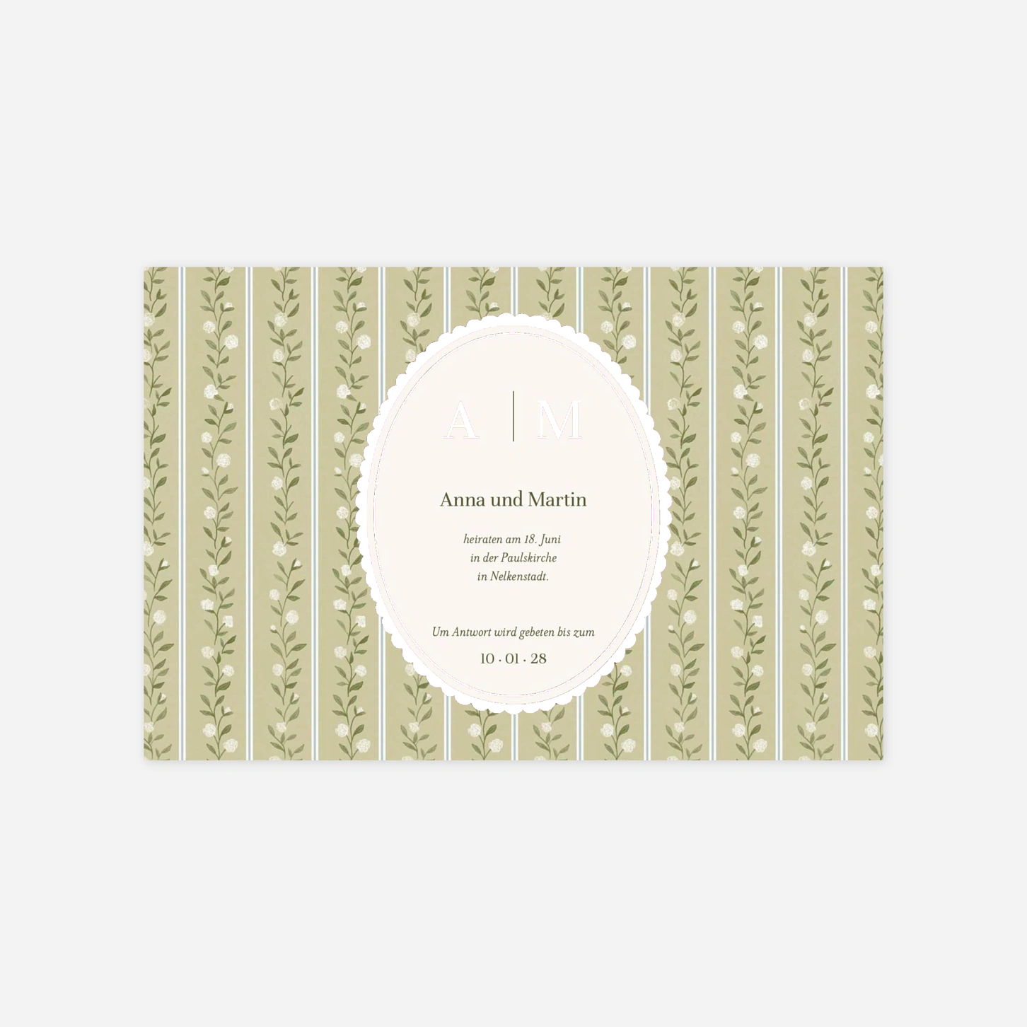 Antwortkarte Hochzeit Vintage Moment