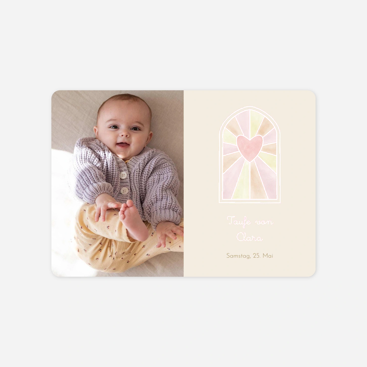 Taufeinladung Vitray