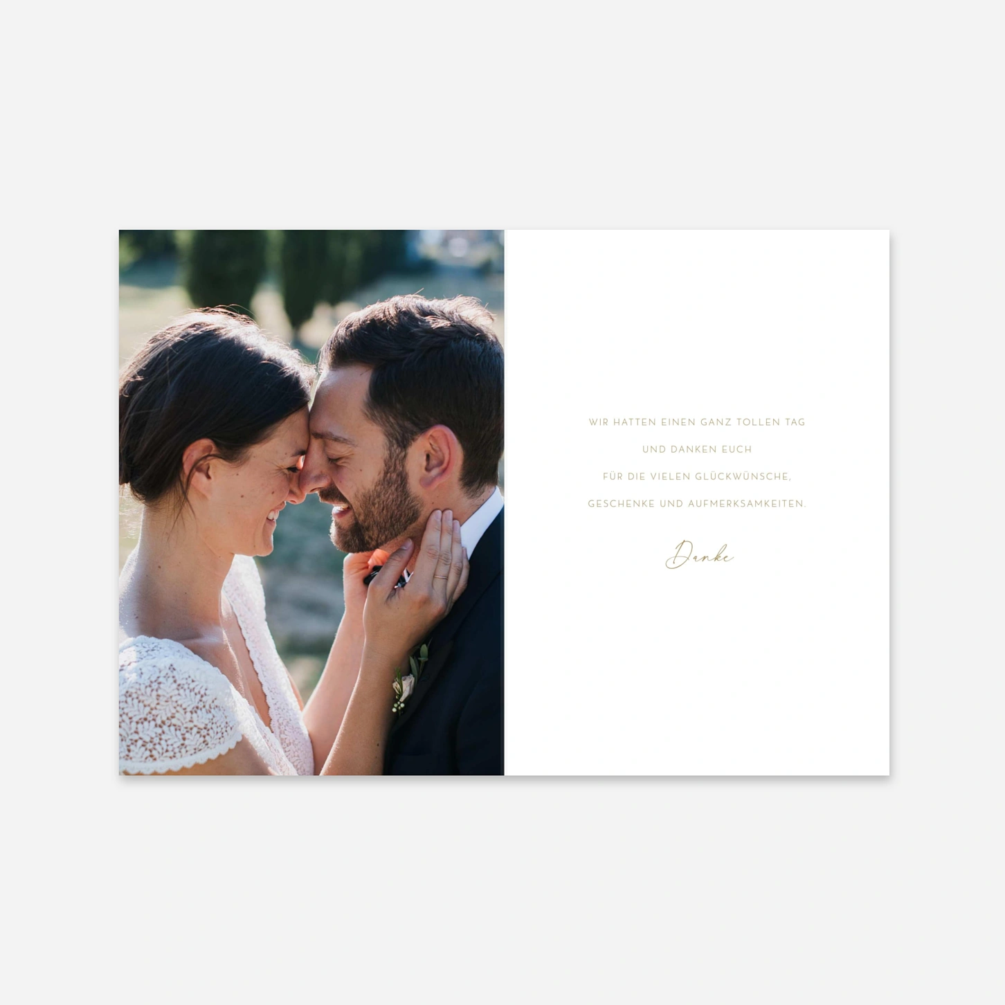 Dankeskarte Hochzeit Walzer