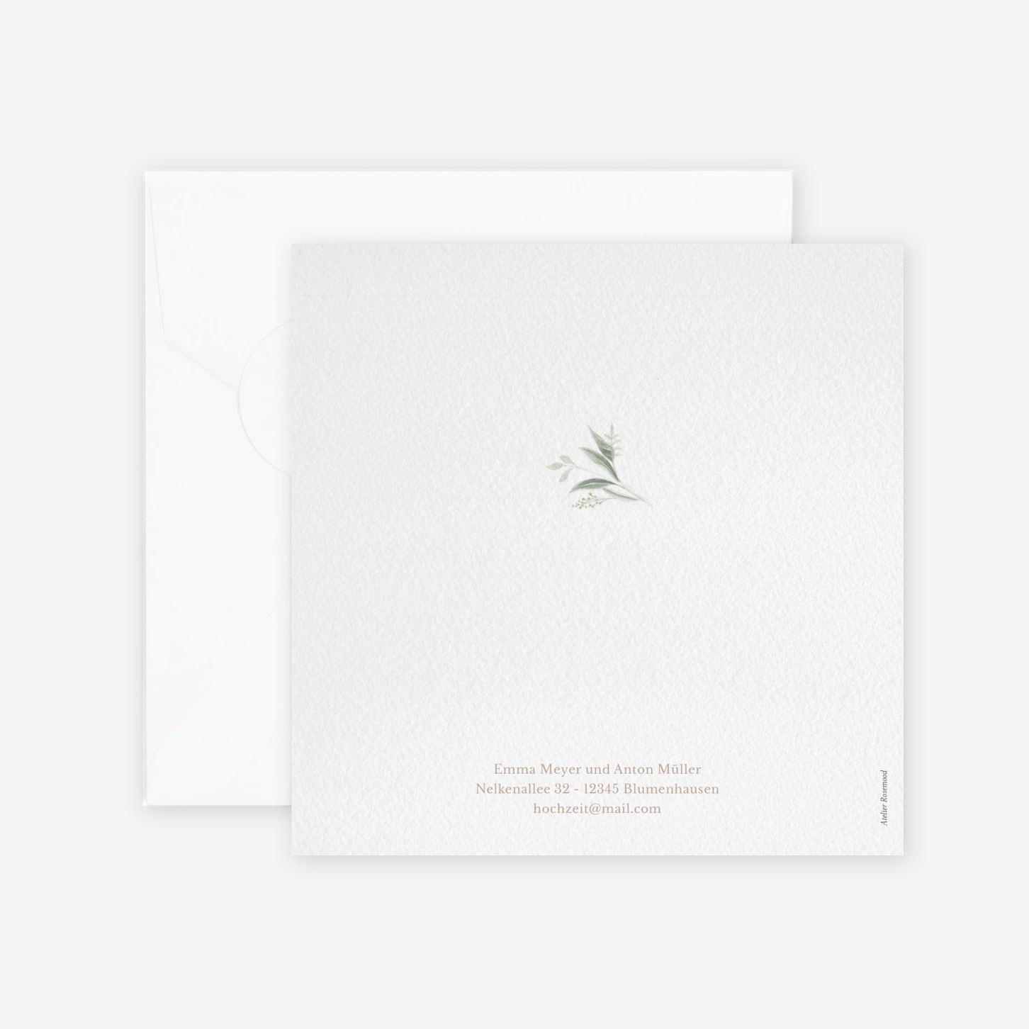 Hochzeitseinladung Wilde Blüte