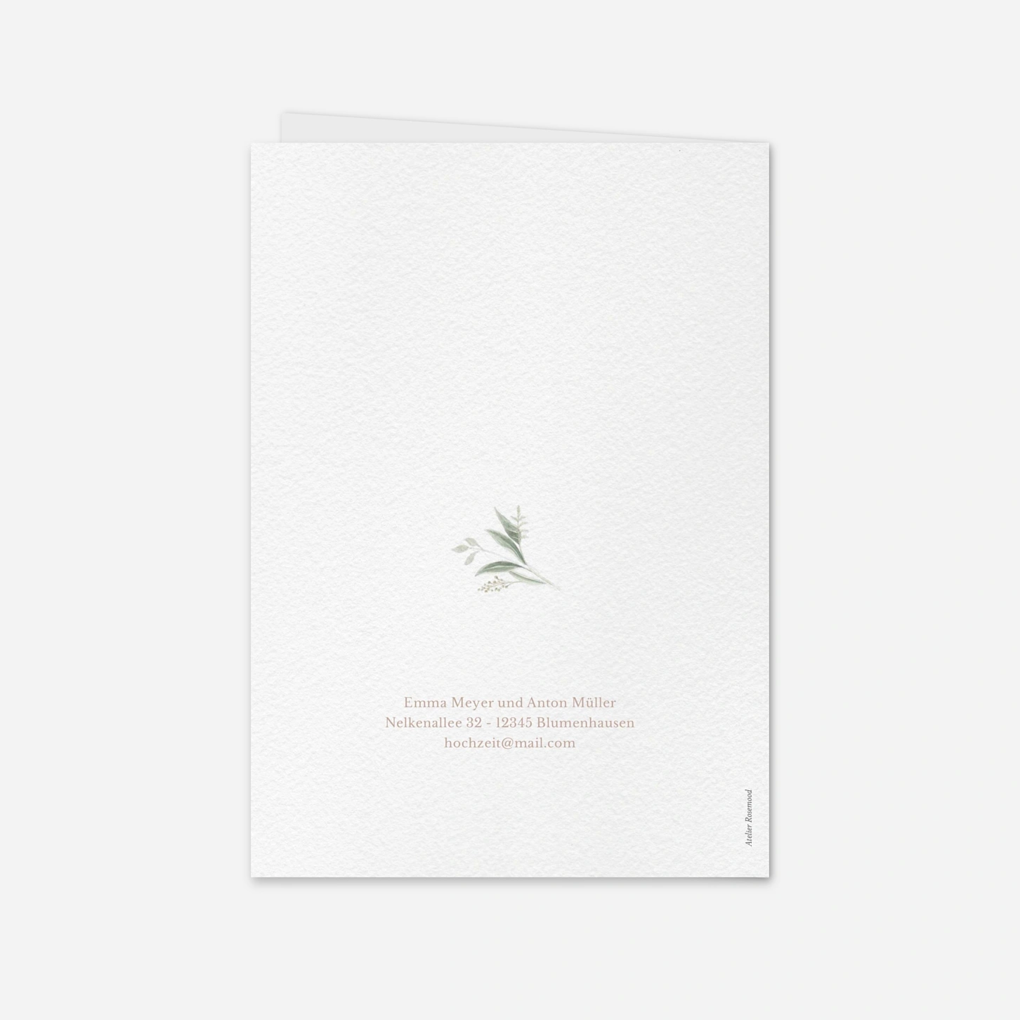 Hochzeitseinladung Wilde Blüte
