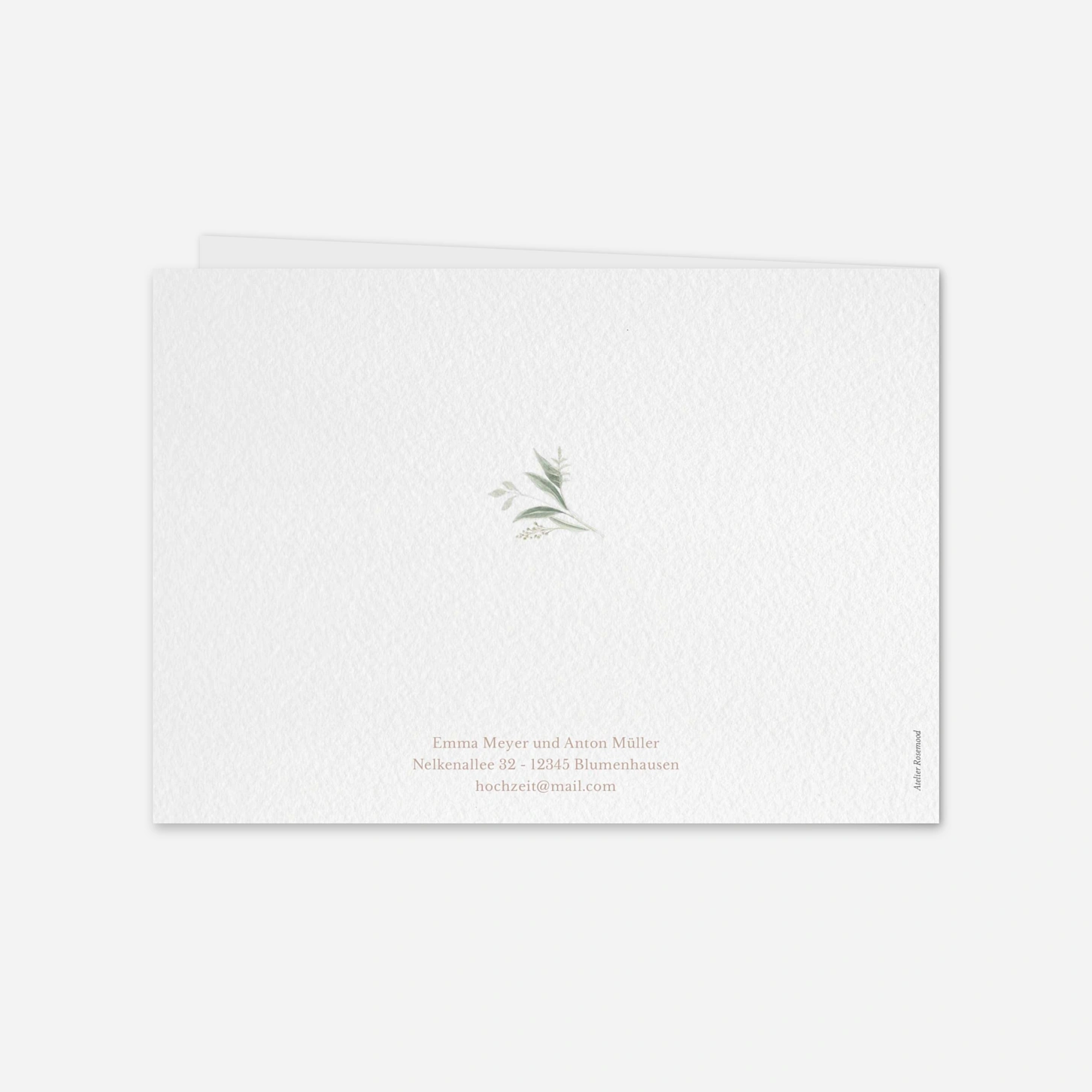 Hochzeitseinladung Wilde Blüte