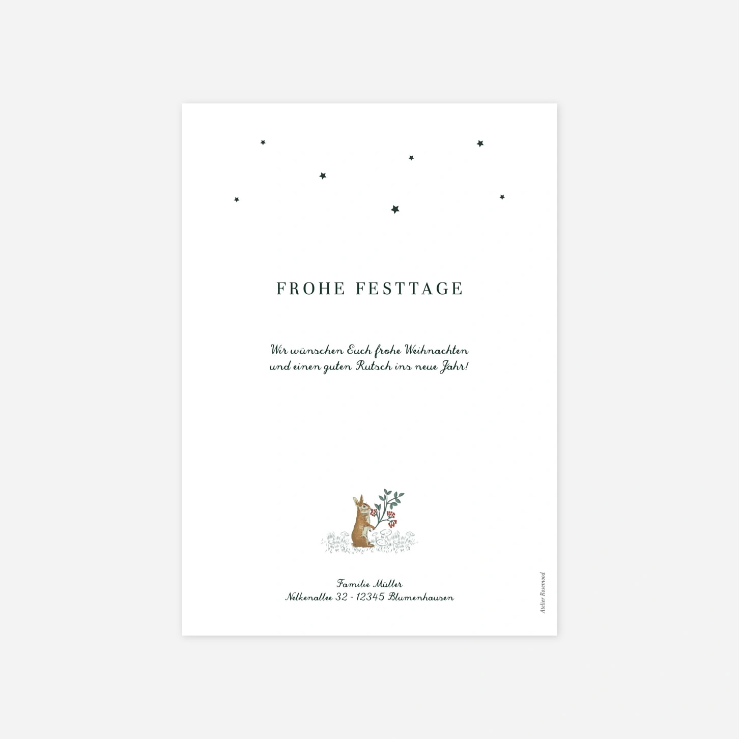 Weihnachtskarte Weihnachtsgeschichte