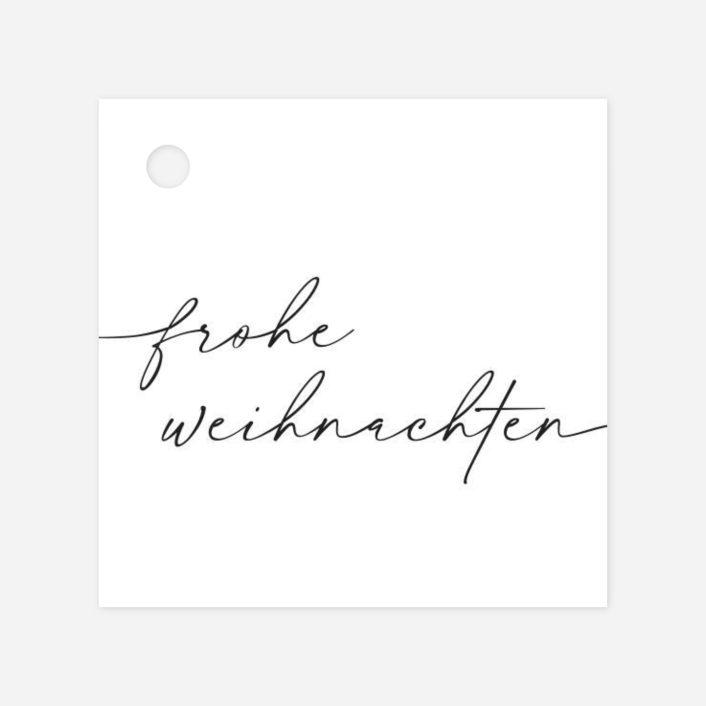 Geschenkeanhänger Weihnachtsgruß