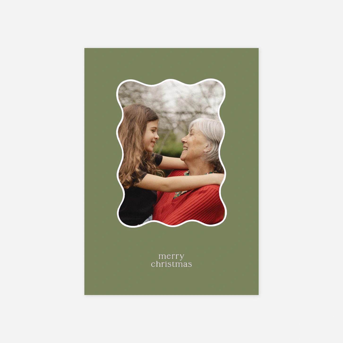 Weihnachtskarte Welle der Liebe