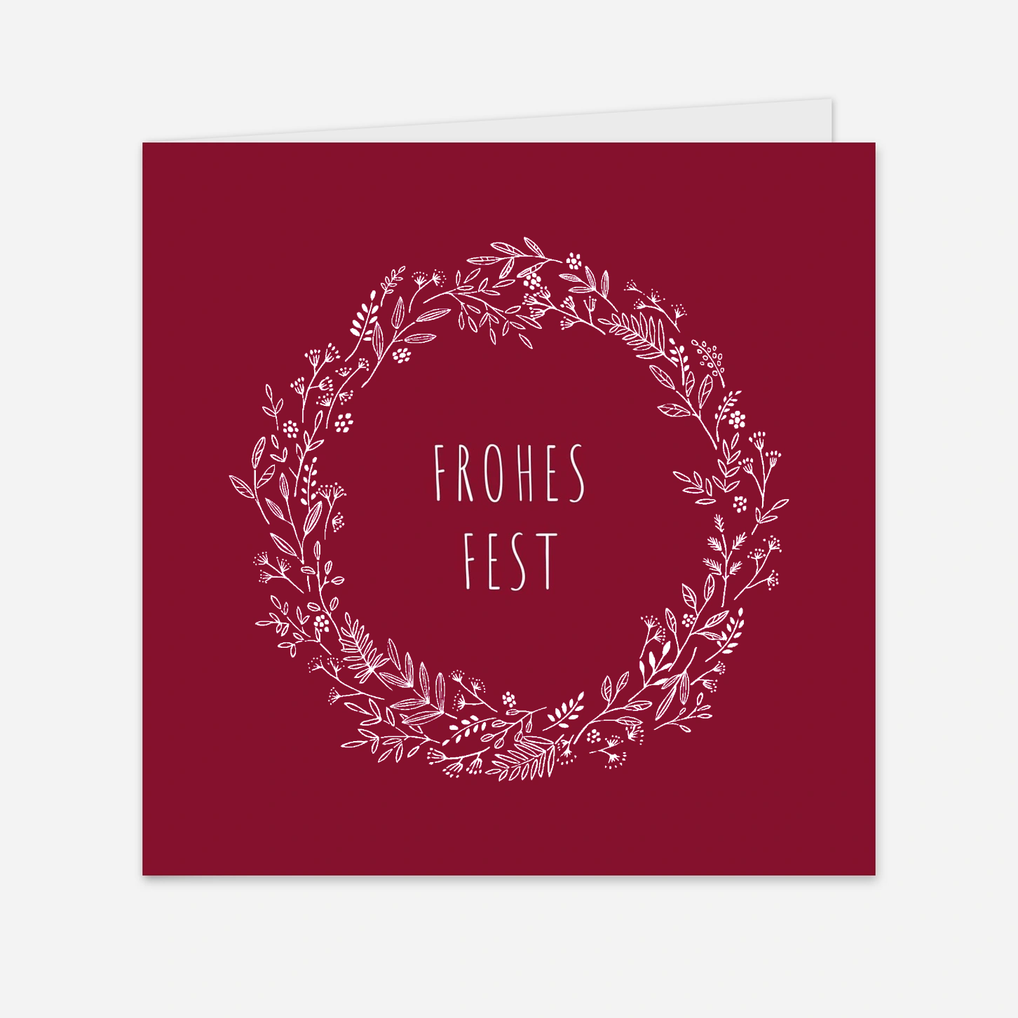 Geschäftliche Weihnachtskarte Wiesenblume