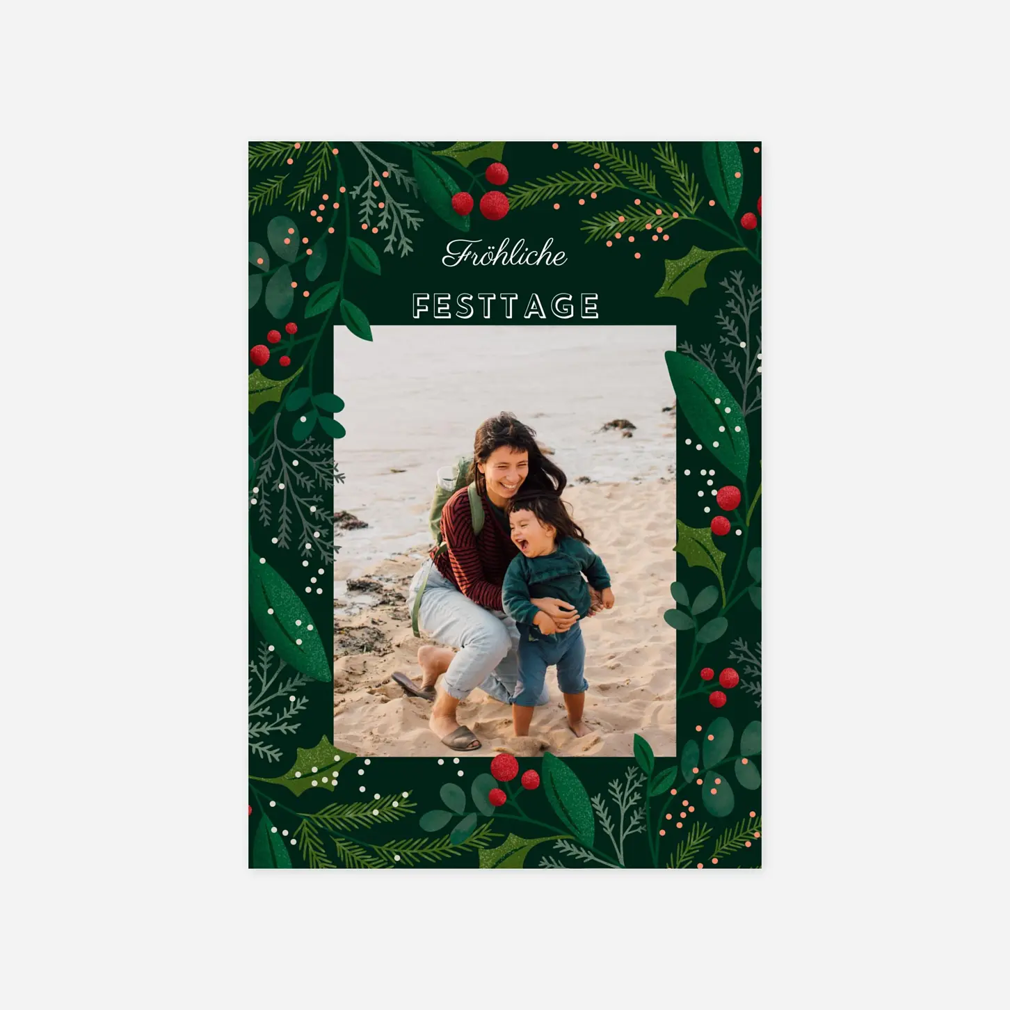 Weihnachtskarte Winterberry