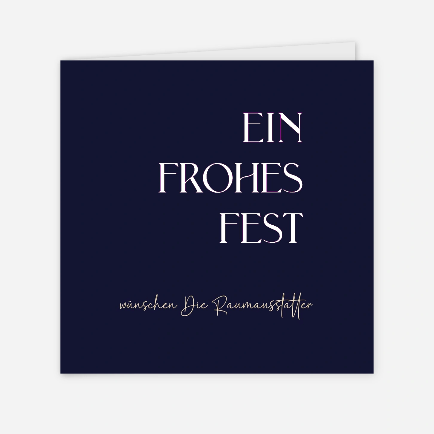 Geschäftliche Weihnachtskarte Winterstille