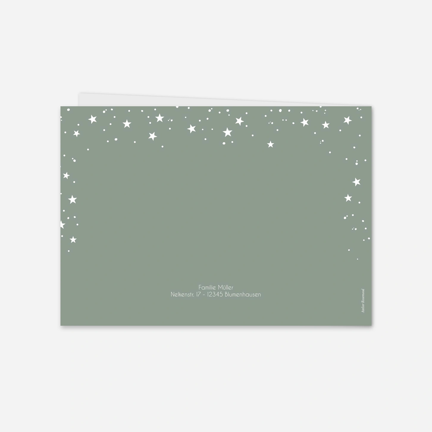 Weihnachtskarte Winter Sprinkle