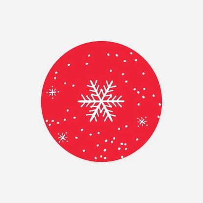 Geschenkaufkleber Weihnachten Wintertage