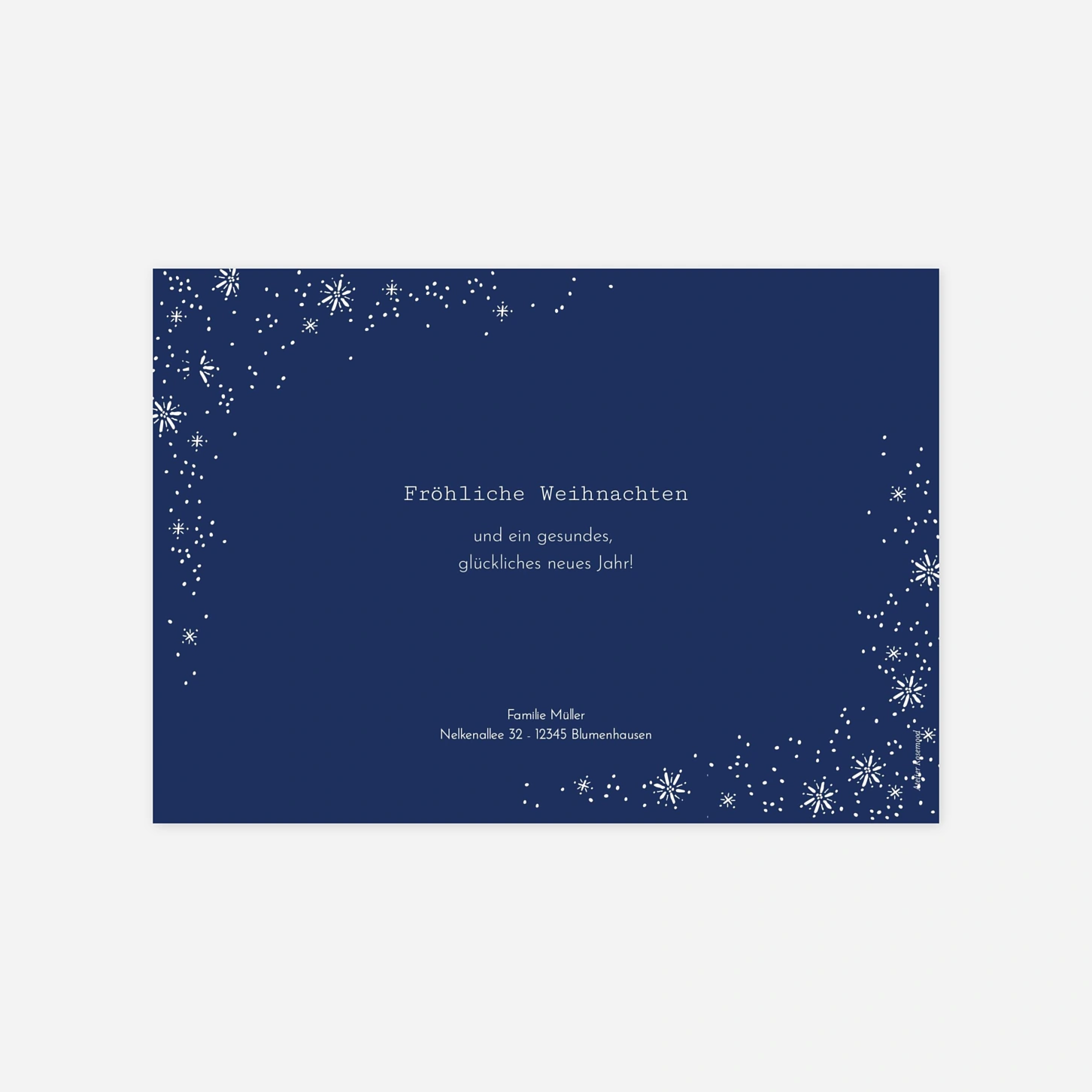 Weihnachtskarte Wintertage