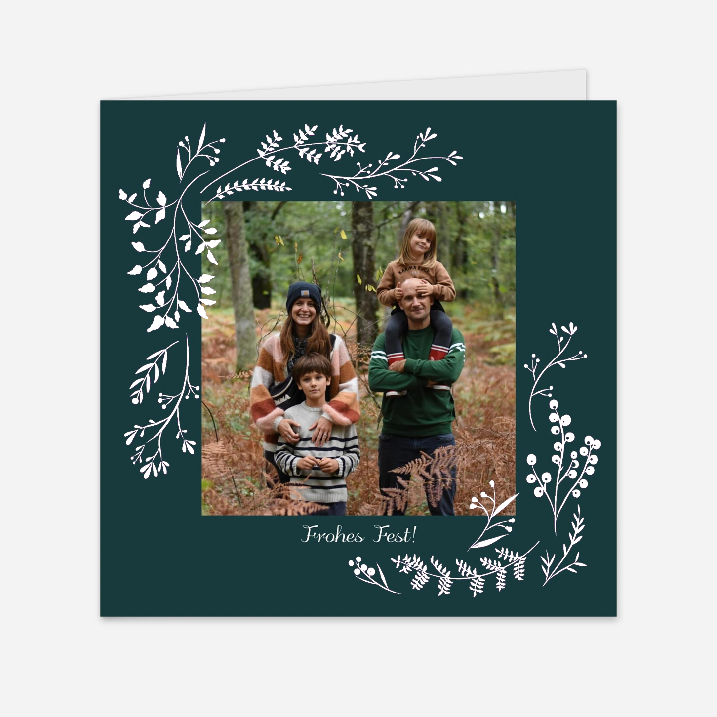 Weihnachtskarte Winterzweige