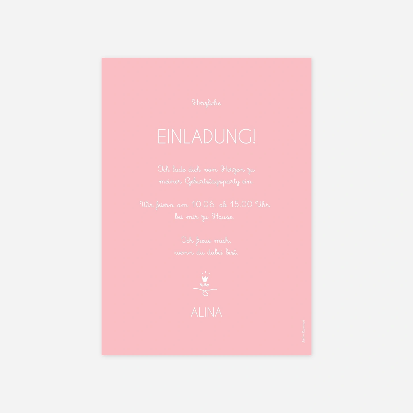 Kindergeburtstagseinladung Zauberschloss