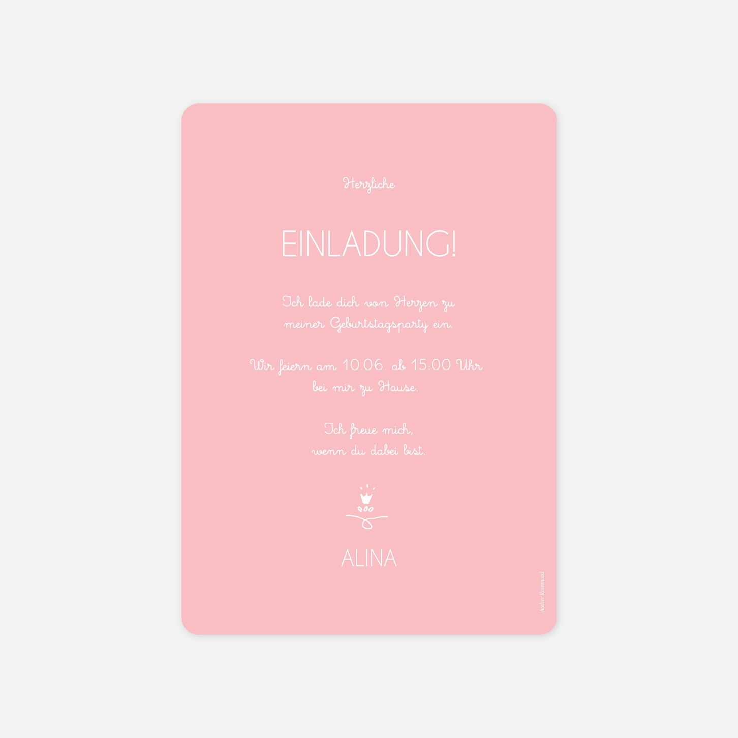 Kindergeburtstagseinladung Zauberschloss