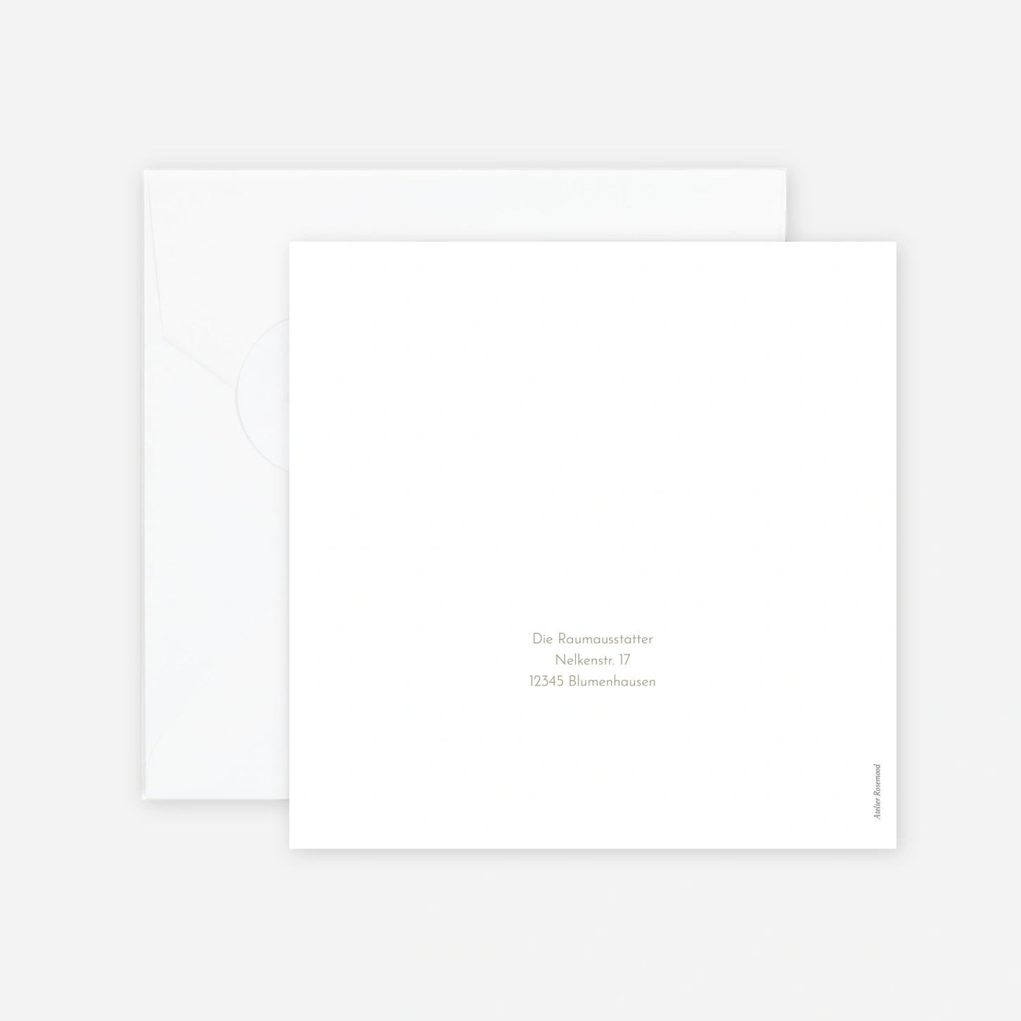 Geschäftliche Weihnachtskarte Wintergold