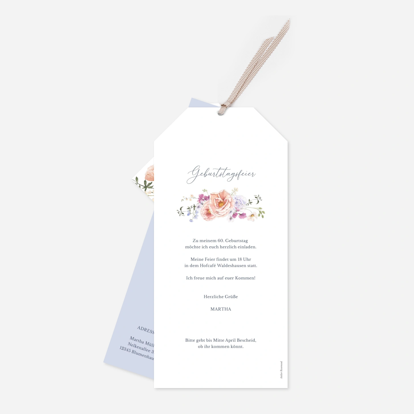 Geburtstagseinladung Blütenreigen