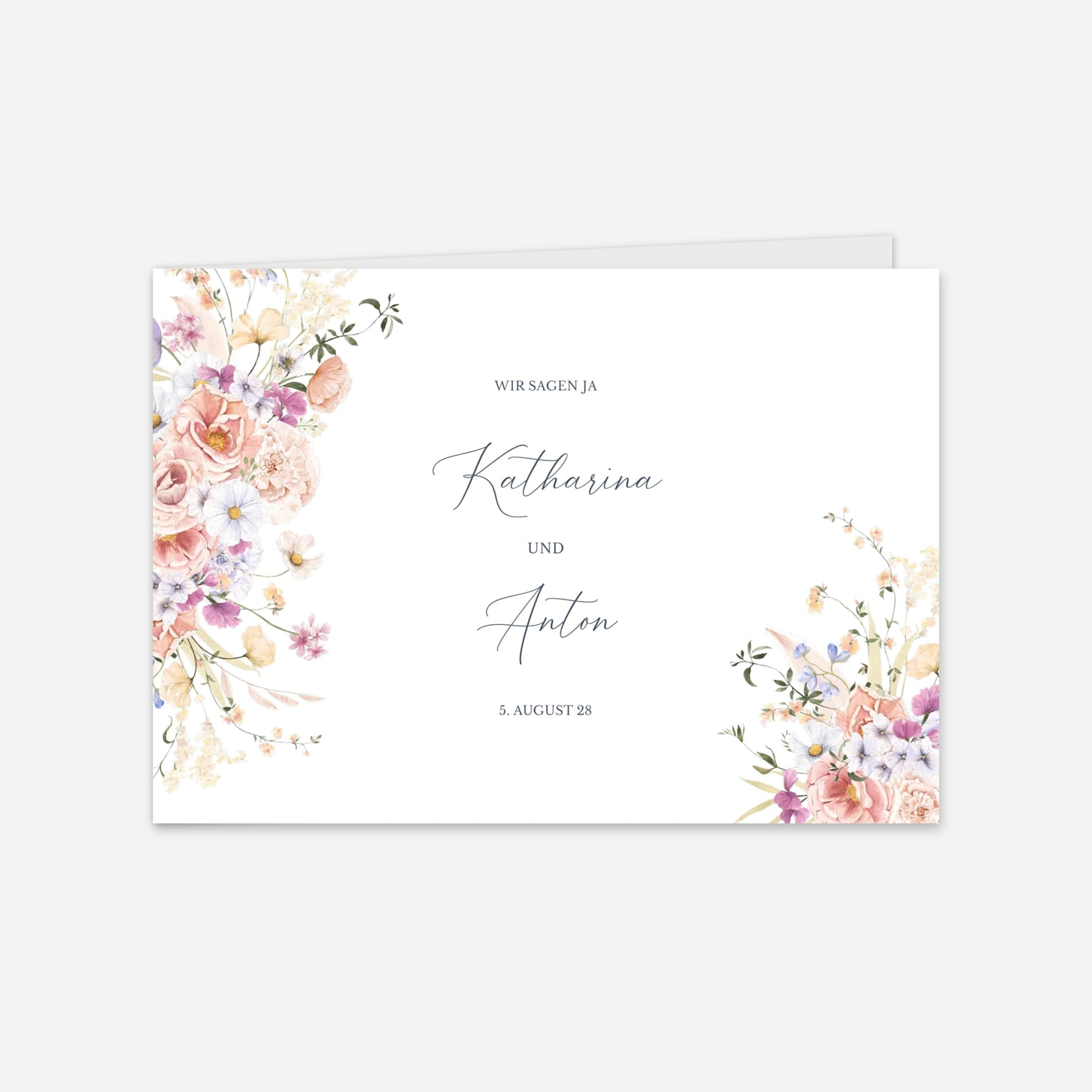 Hochzeitseinladung Blütenreigen