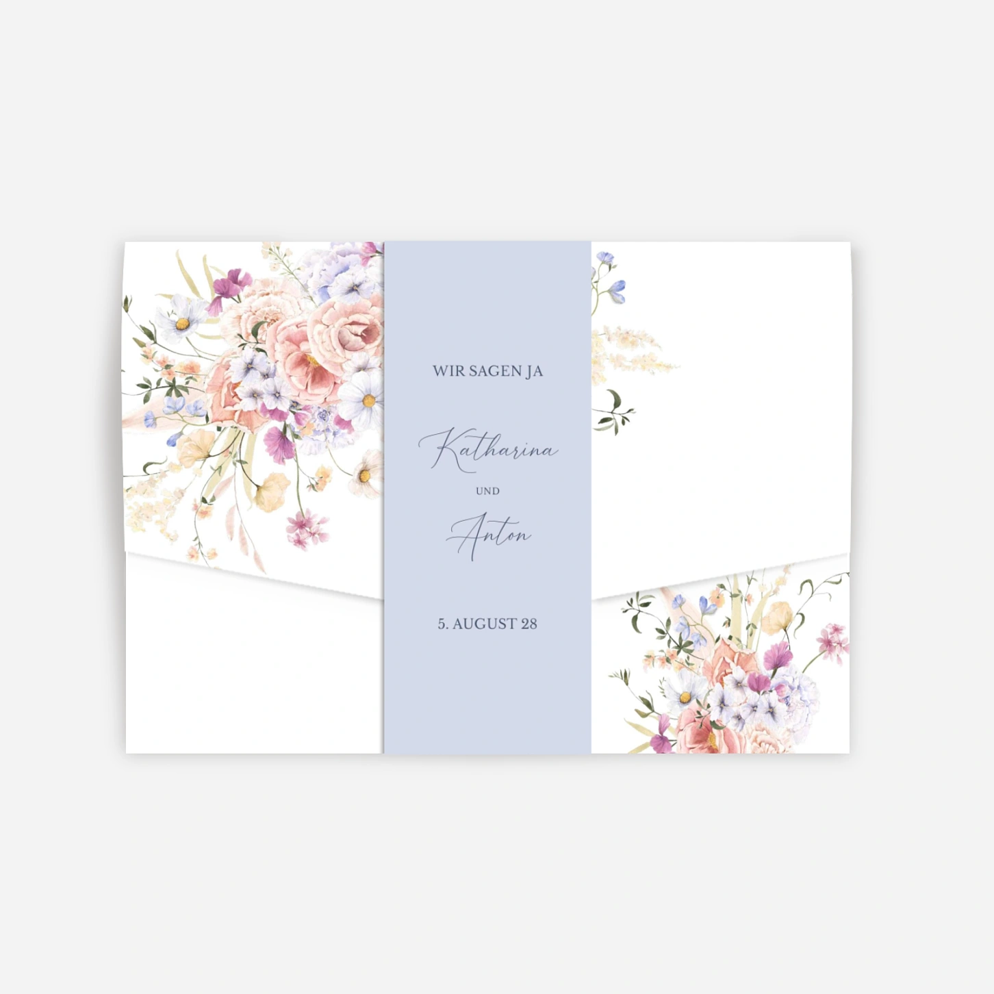 Hochzeitseinladung Blütenreigen