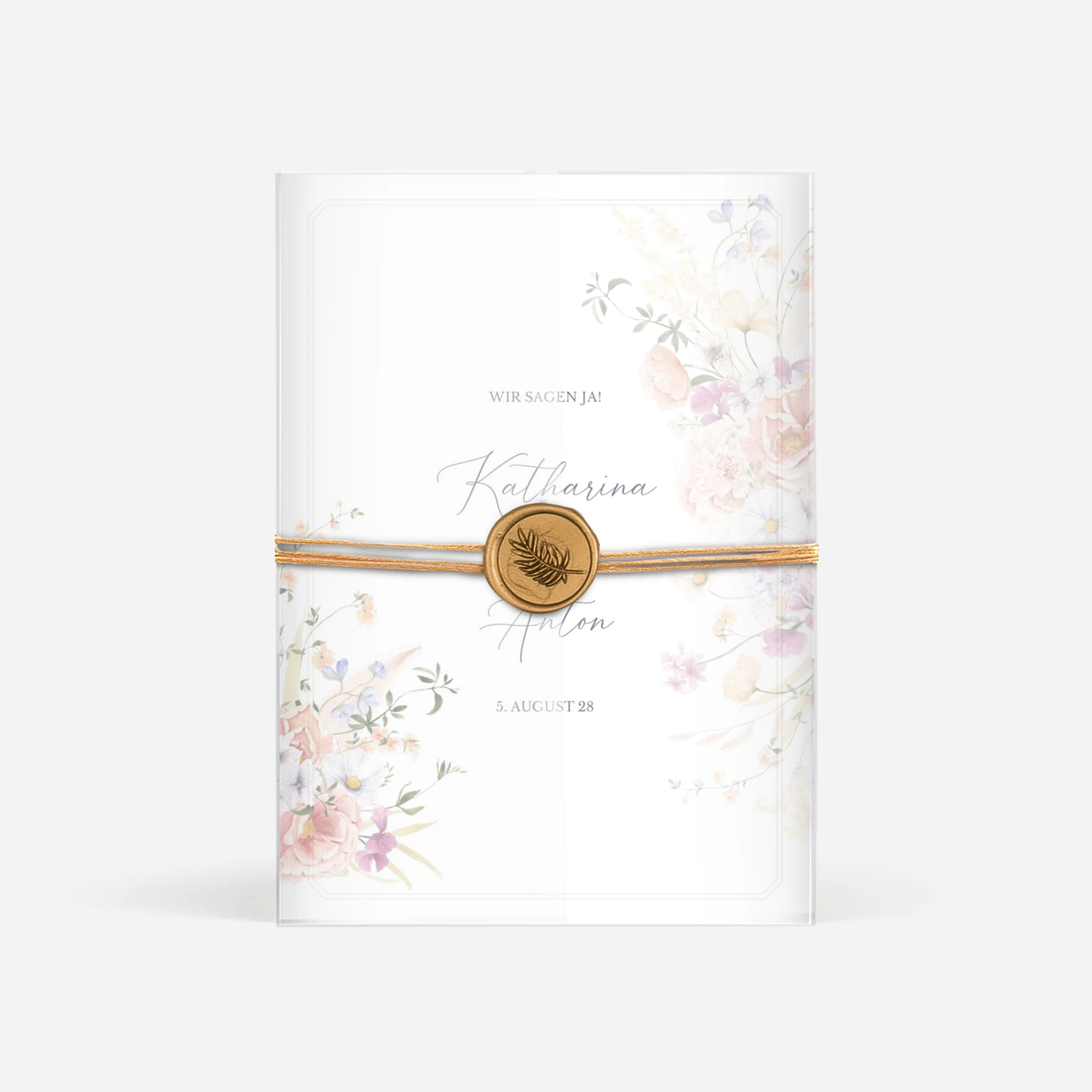 Hochzeitseinladung Blütenreigen