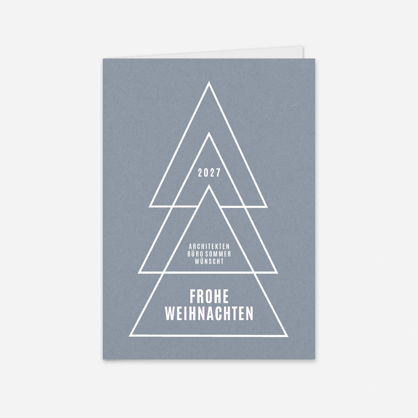 Geschäftliche Weihnachtskarte Zarte Linien