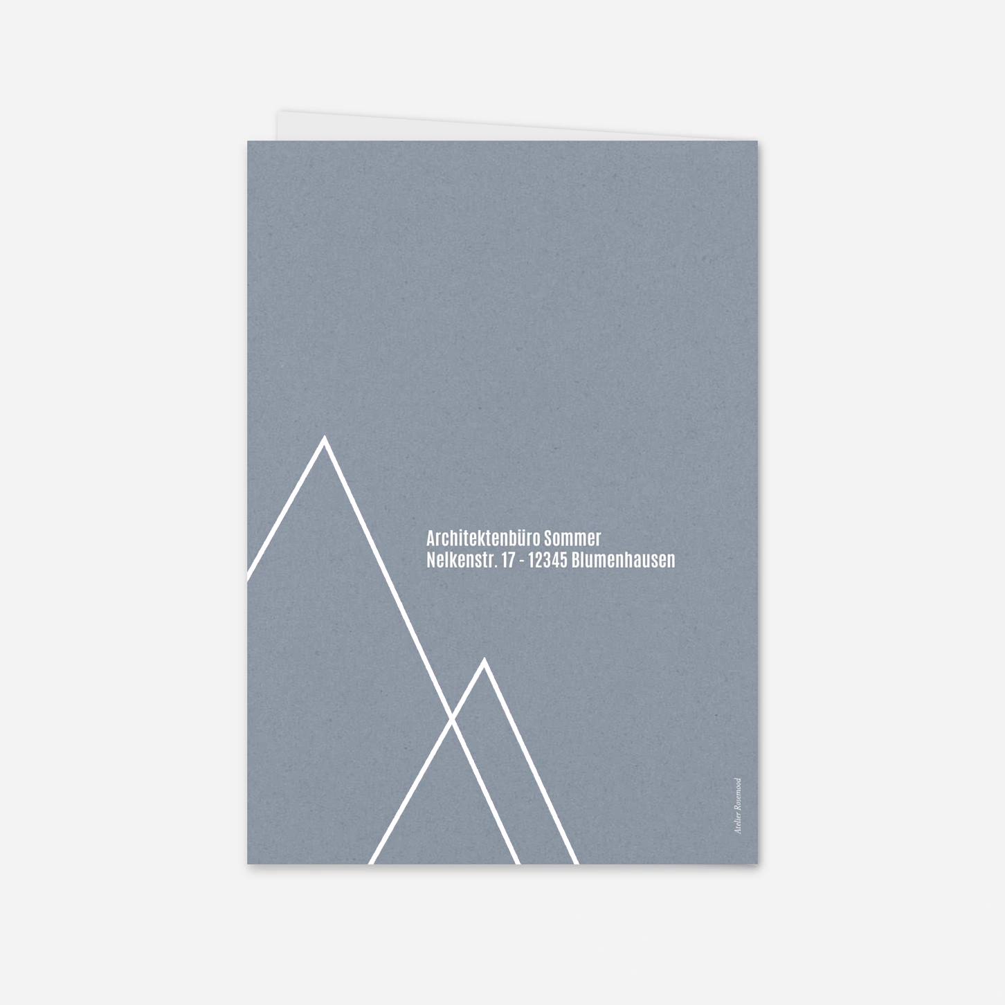 Geschäftliche Weihnachtskarte Zarte Linien