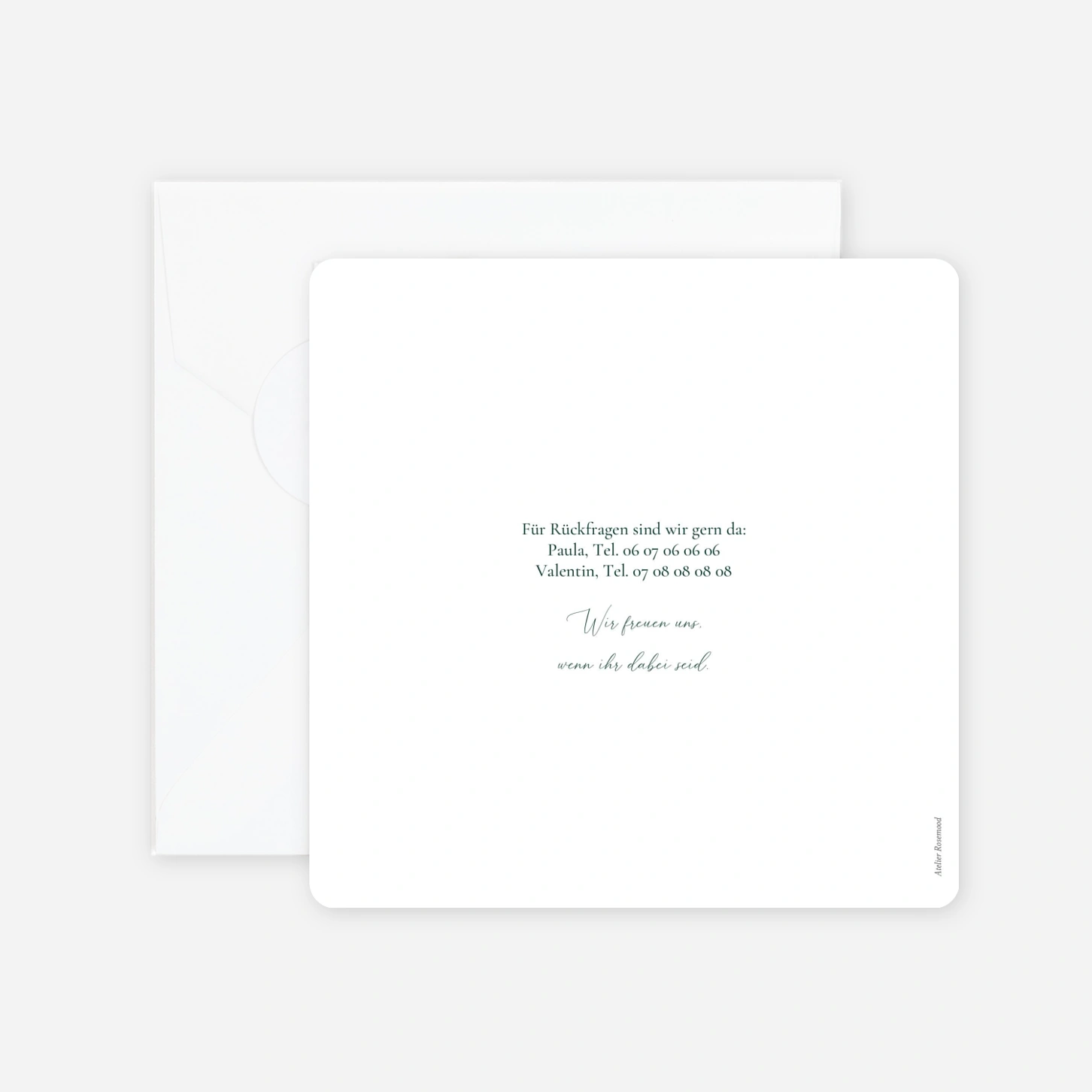 Hochzeitseinladung Zarte Ranken