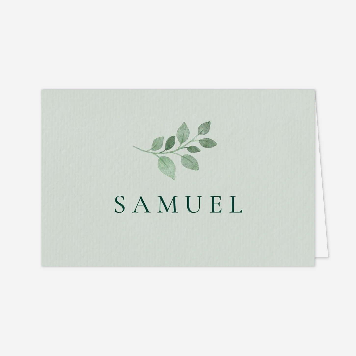 Platzkarte Hochzeit Zarte Ranken