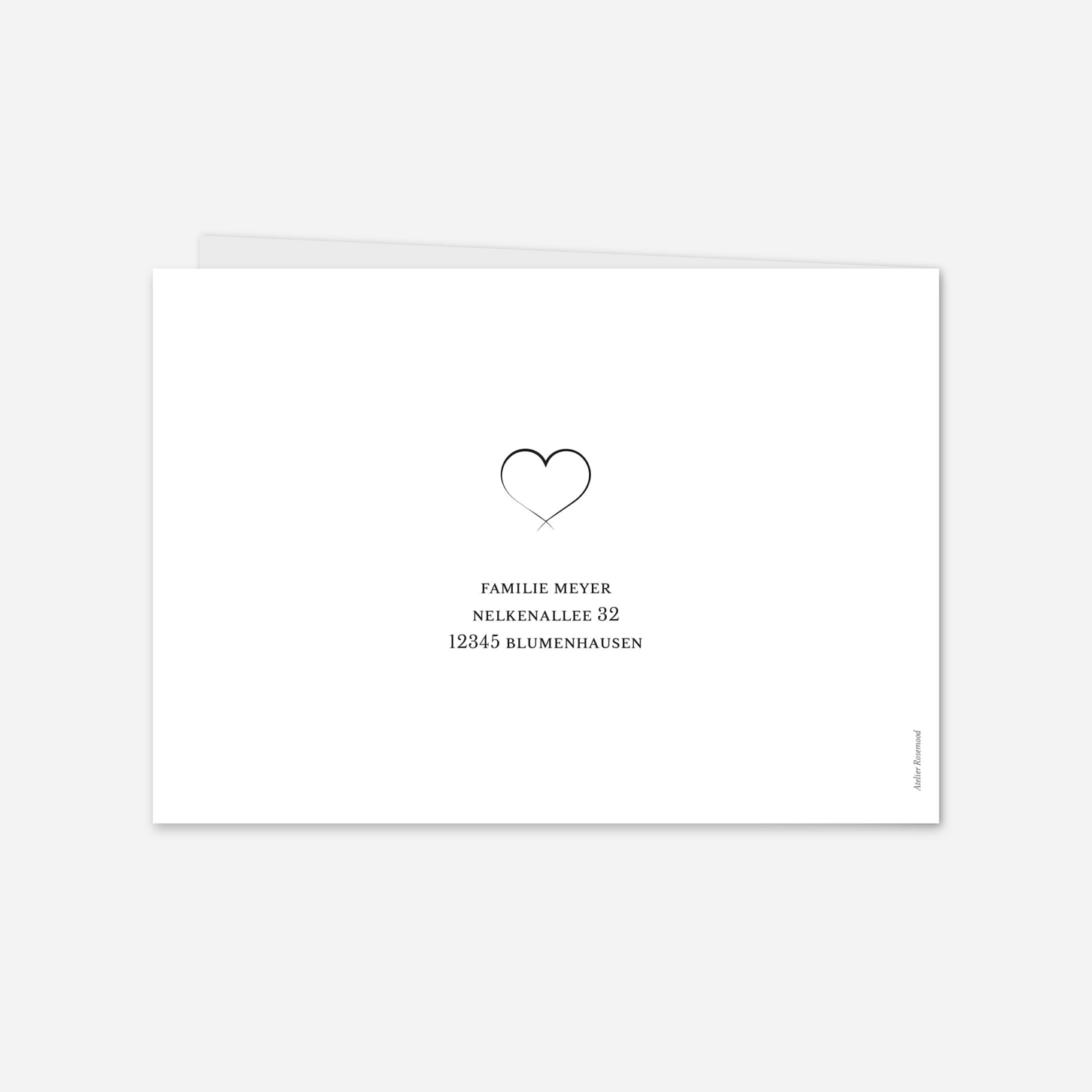 Geburtskarte Feine Handschrift