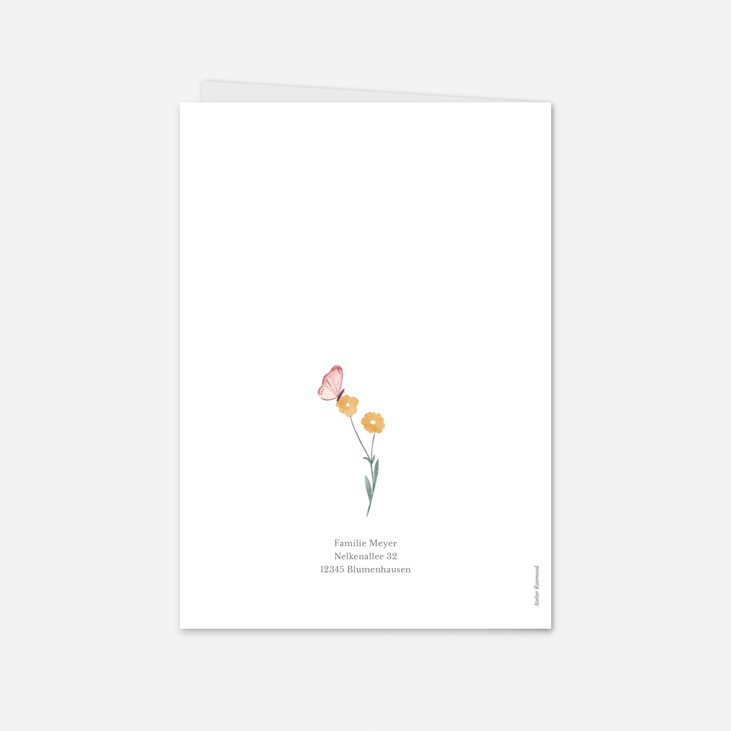 Taufeinladung Kleine Blüte