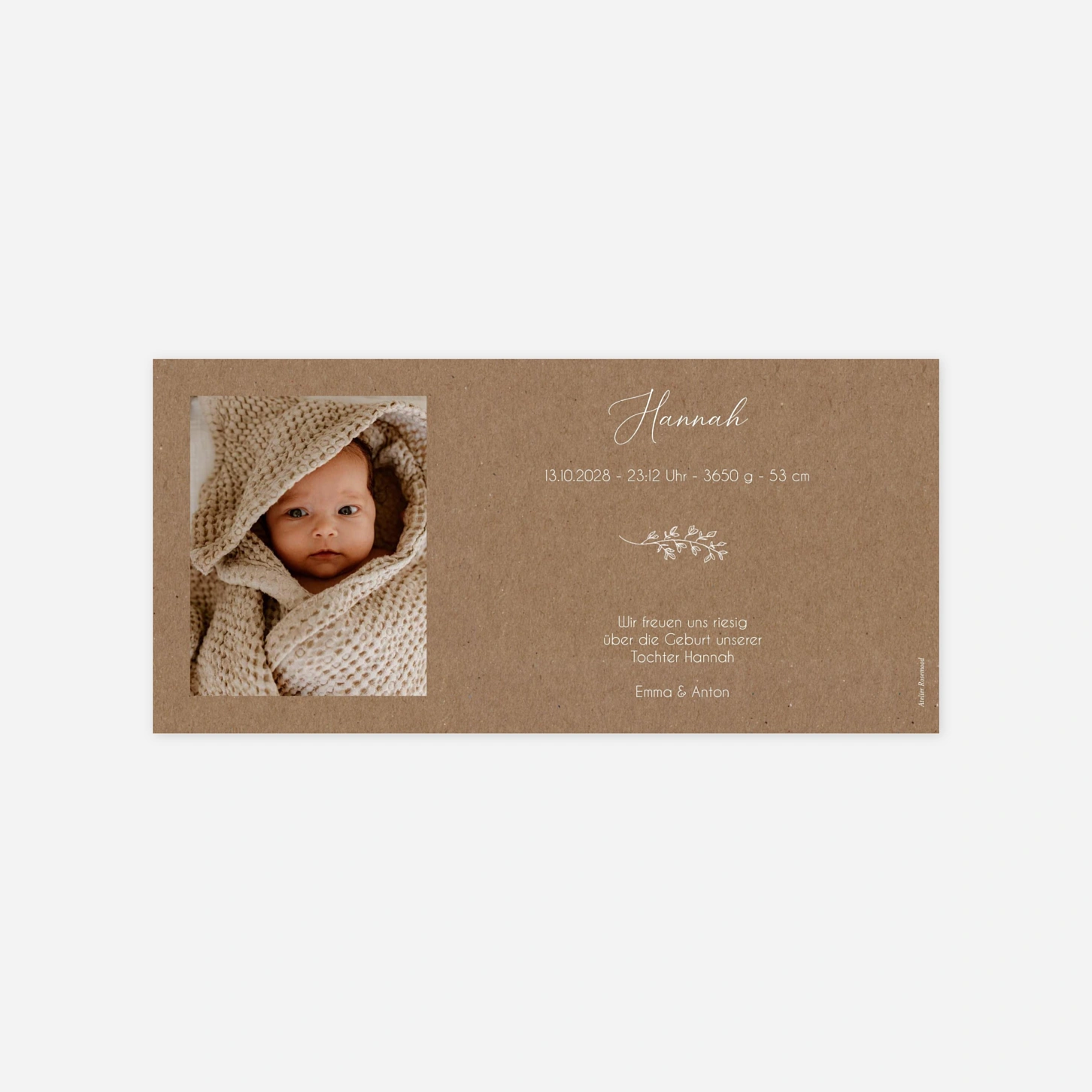 Geburtskarte Glücksbringer