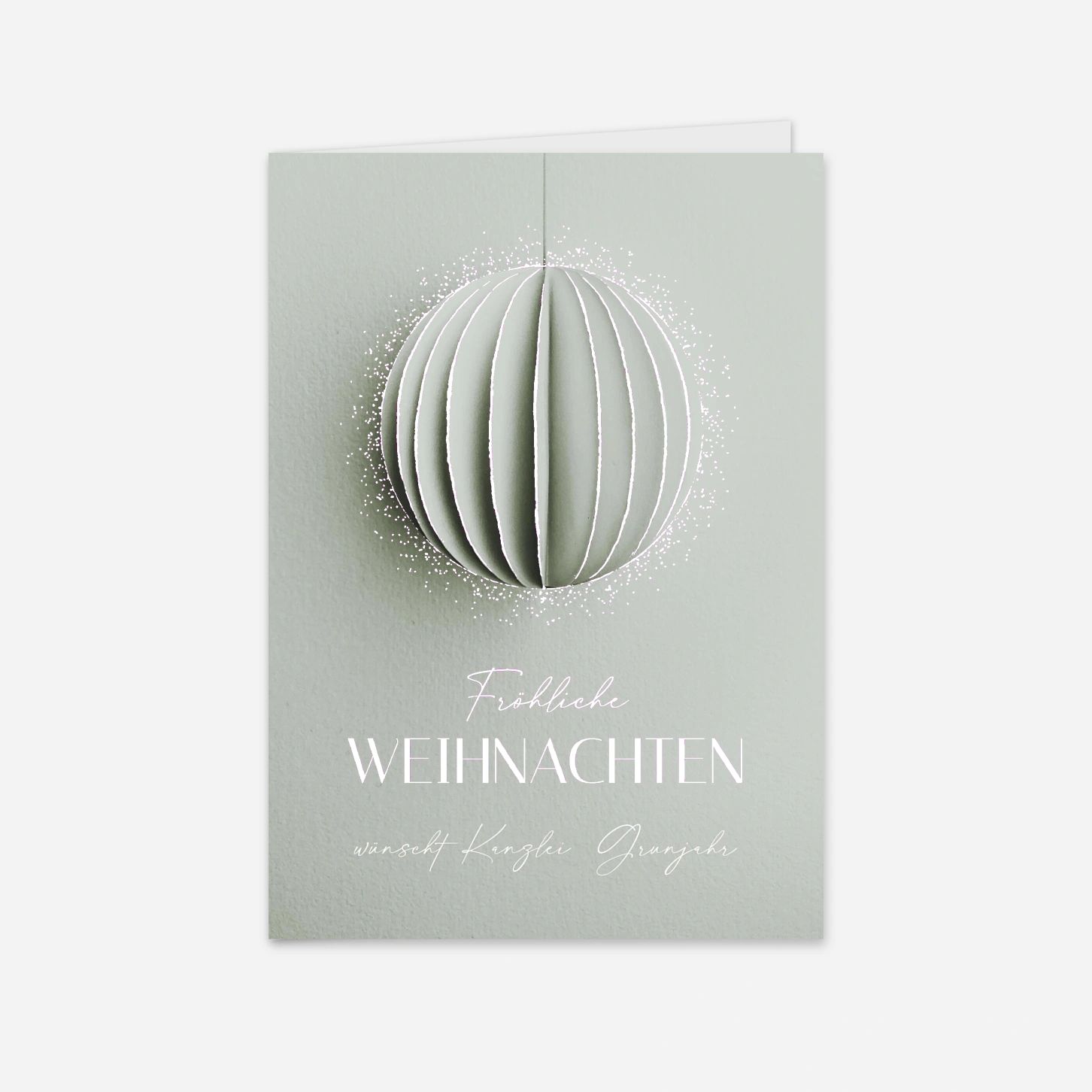 Geschäftliche Weihnachtskarte Zeitloser Glanz