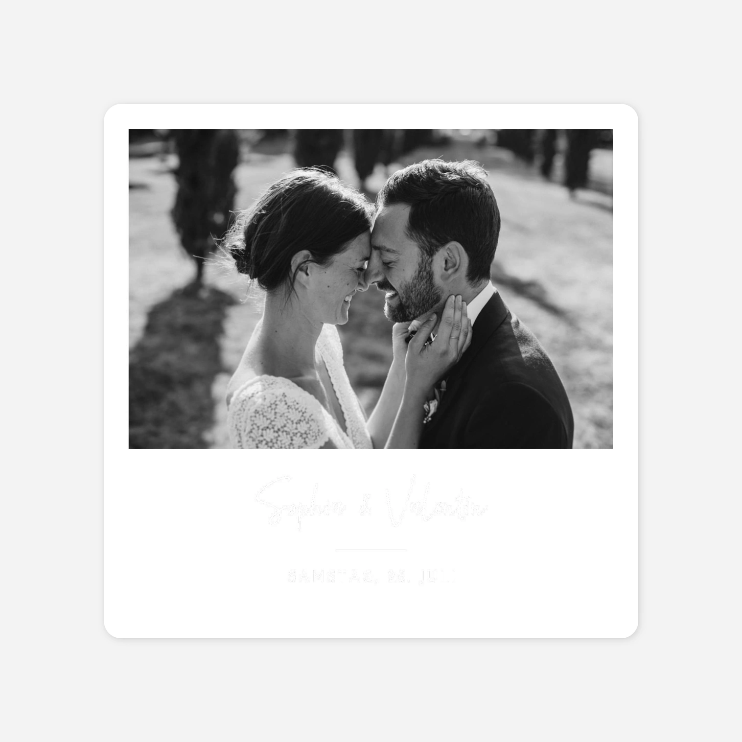 Dankeskarte Hochzeit Zeitgeist