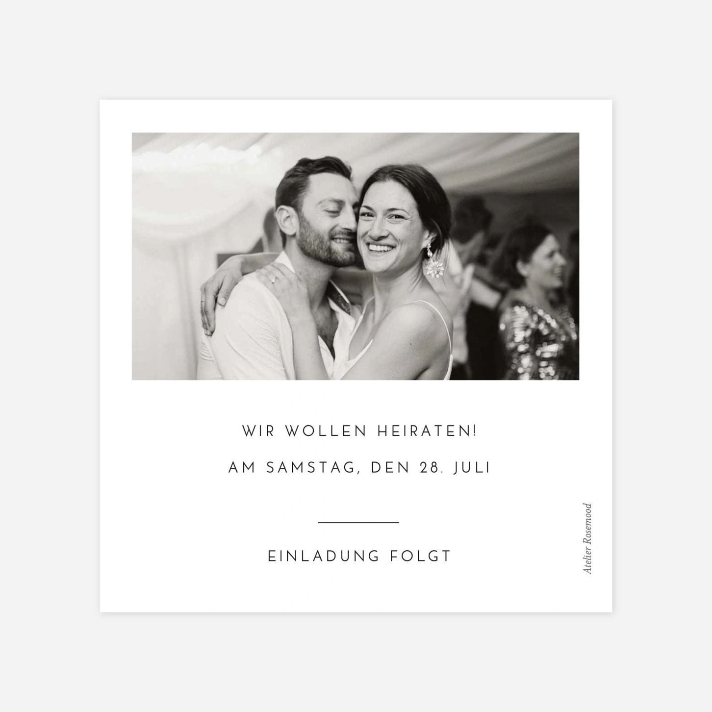 Save-the-Date Karte Zeitgeist