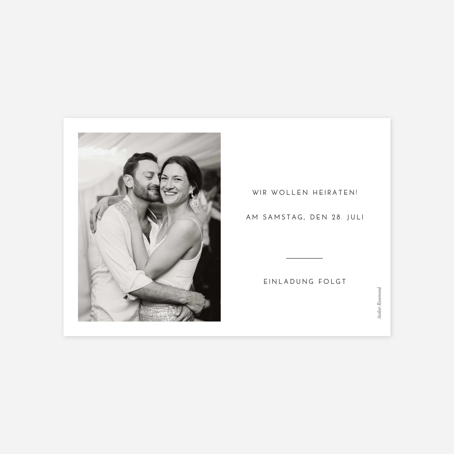 Save-the-Date Karte Zeitgeist