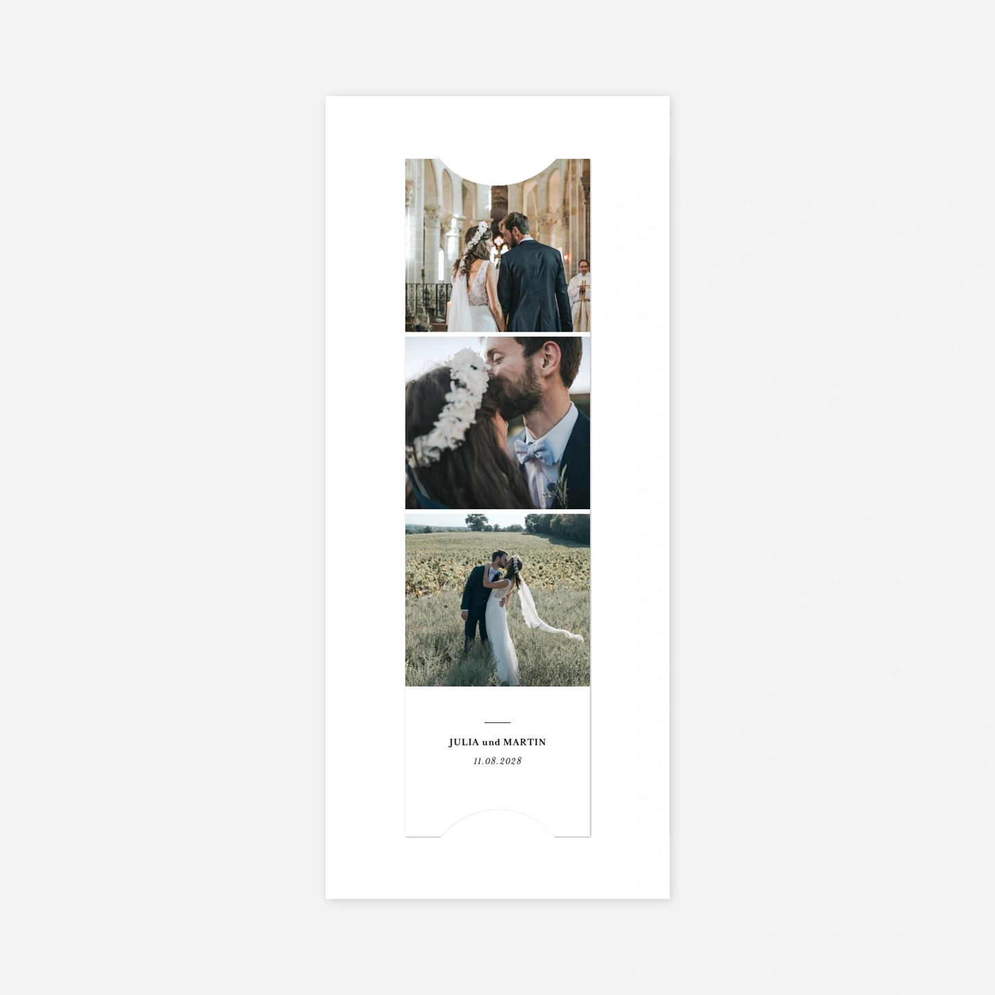 Dankeskarte Hochzeit Zeitlos