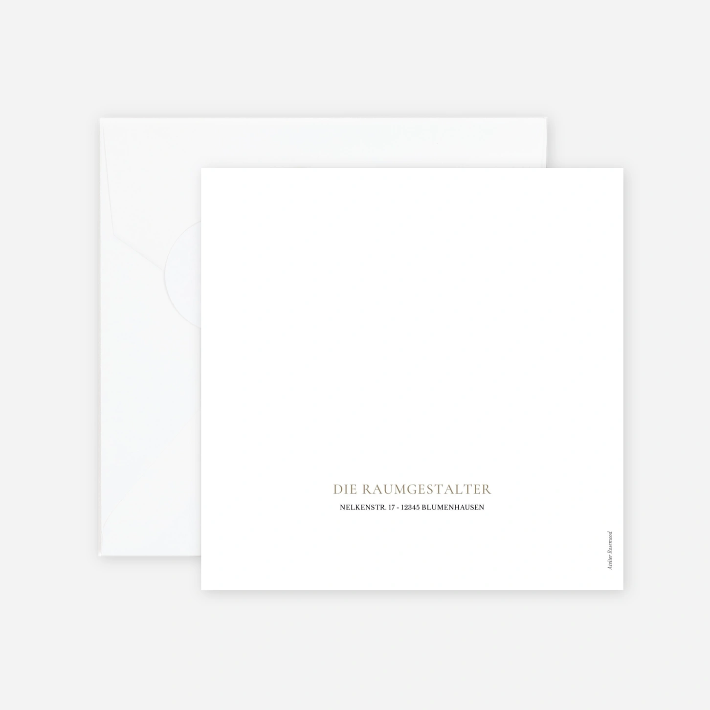 Geschäftliche Weihnachtskarte Sanfter Waldkranz