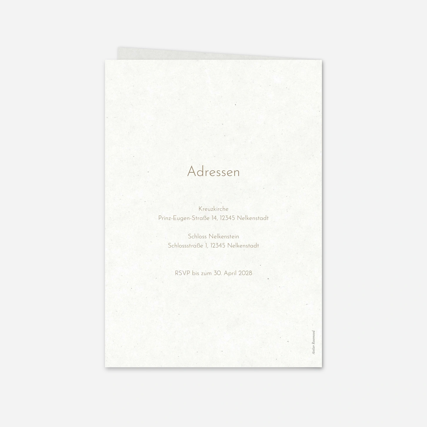 Hochzeitseinladung Zarte Symbole