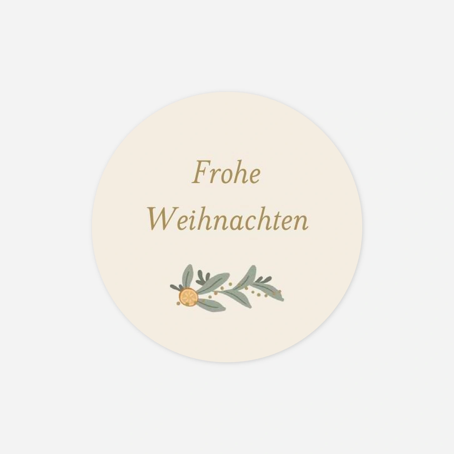 Geschenkaufkleber Weihnachten Zitrusduft