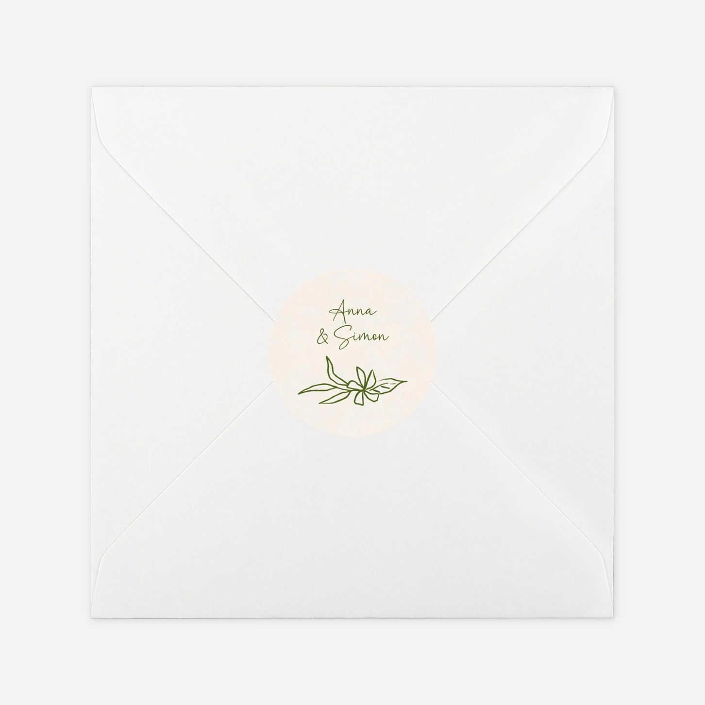Geschenkaufkleber Hochzeit Zwischen Zweigen